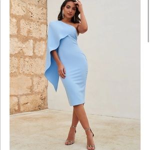 Gorgeous one shoulder lavish Alice dress